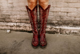 Mayra Biss Old Gringo Boots-Red