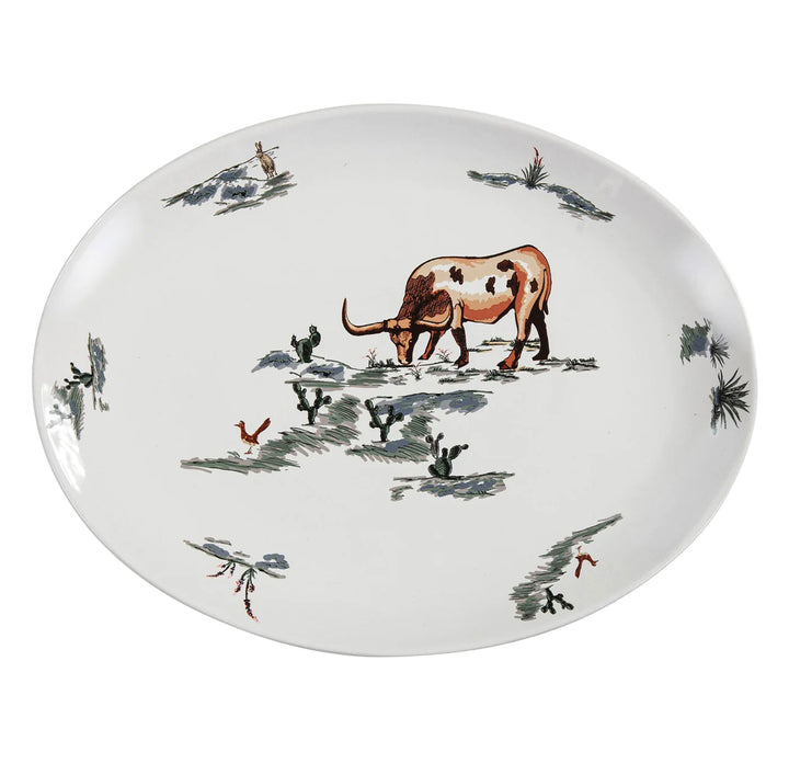 Ranch Life in Color Serving Platter