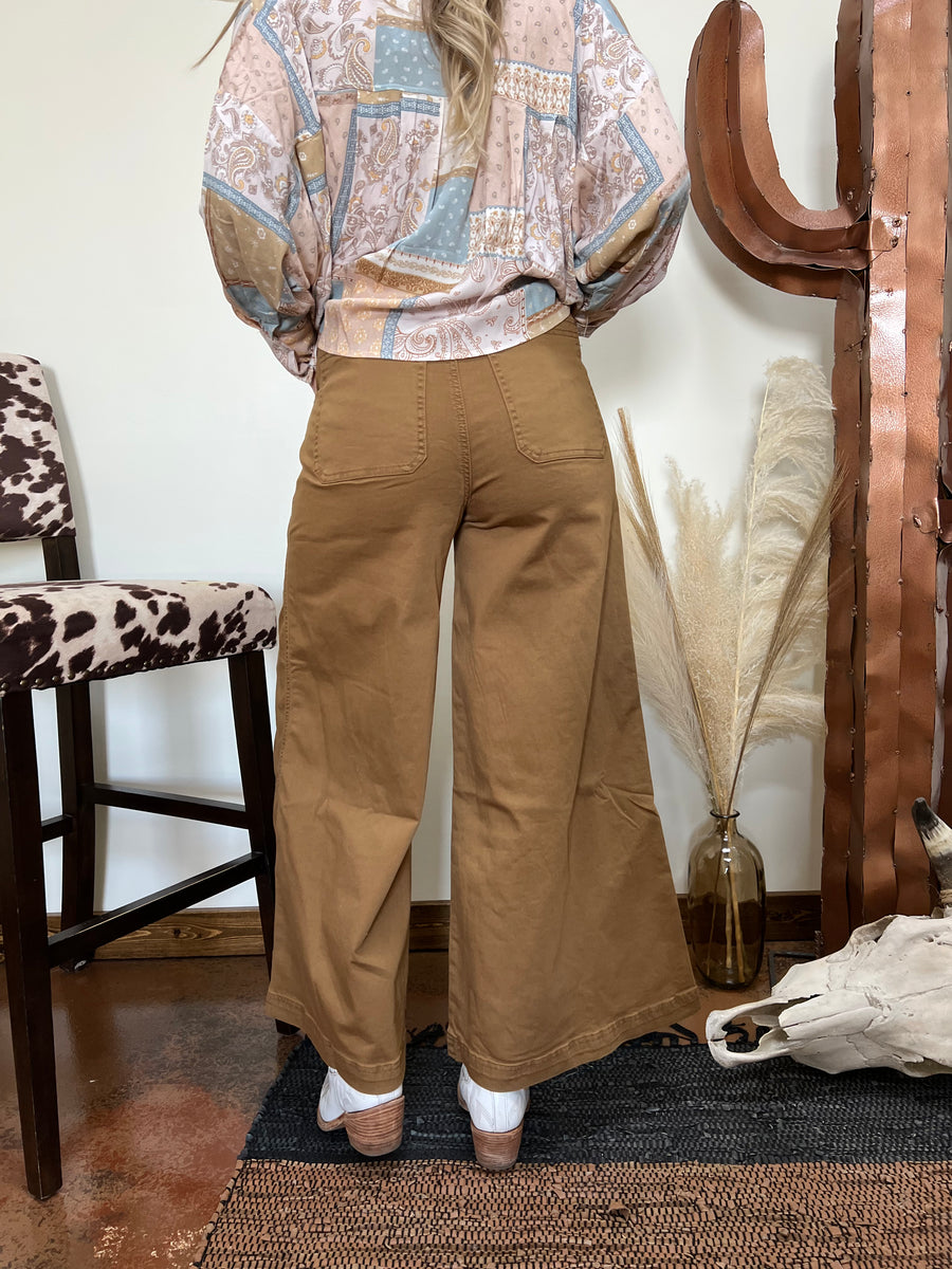 The Phoenix Camel Wide Leg Jeans – Lost Creek Boutique LLC
