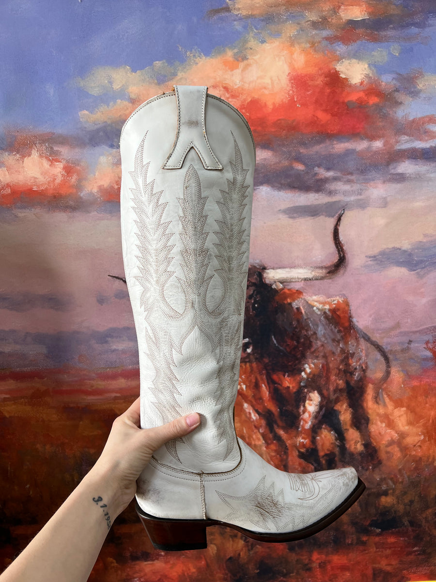 Mayra Biss Old Gringo Boots-Beige – Lost Creek Boutique LLC