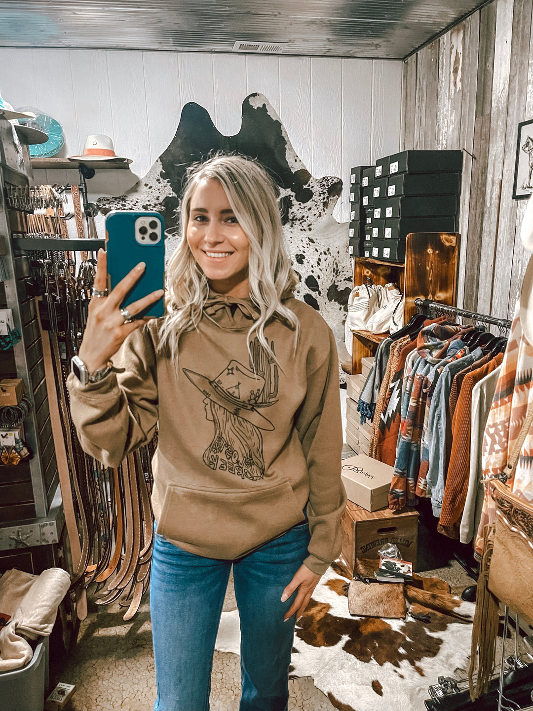 Lost Creek Logo Hoodie-Coyote Brown