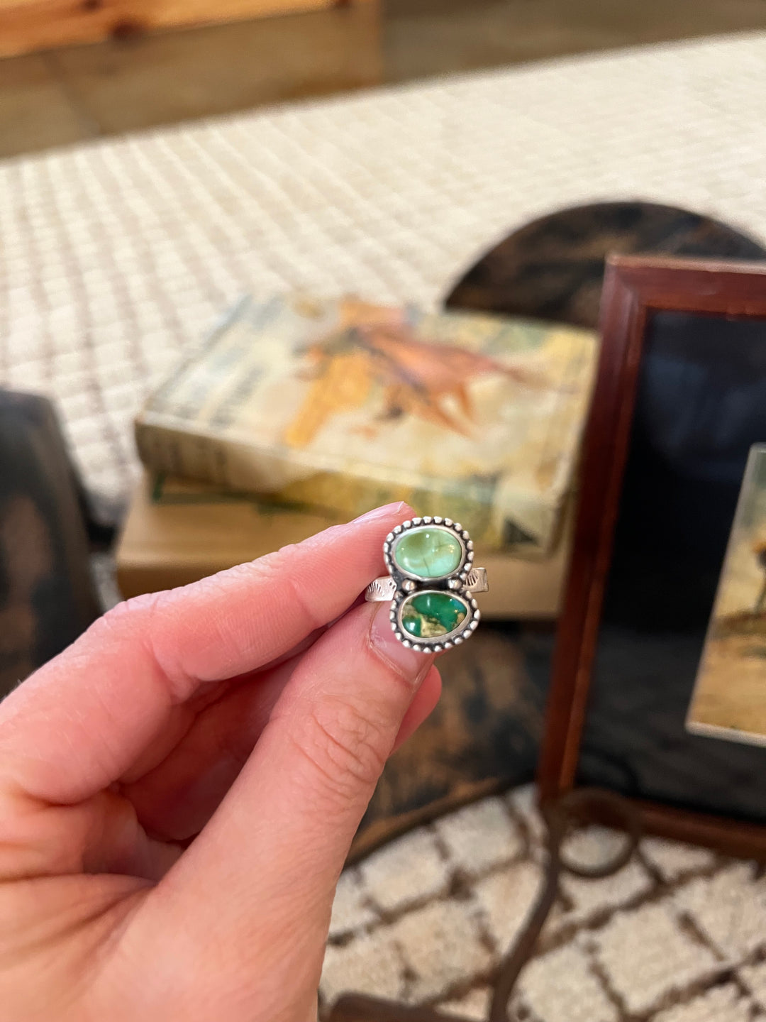 Sonoran Gold 2 Stone Ring