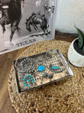 Stamped Aztec Tray- Medium