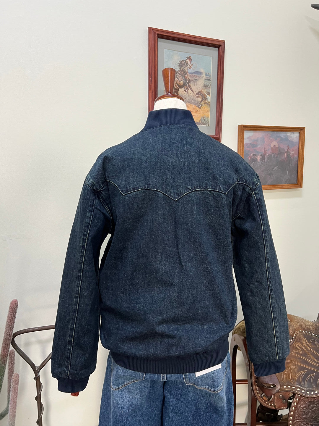 Western Embroidered Bomber Jacket