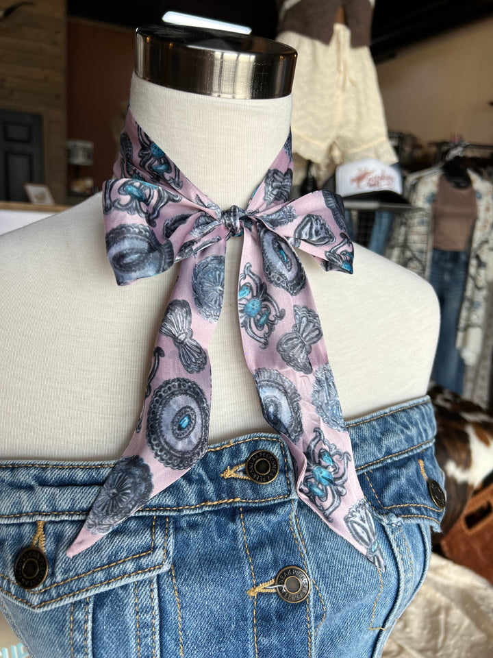 Pink Conchero Twilly