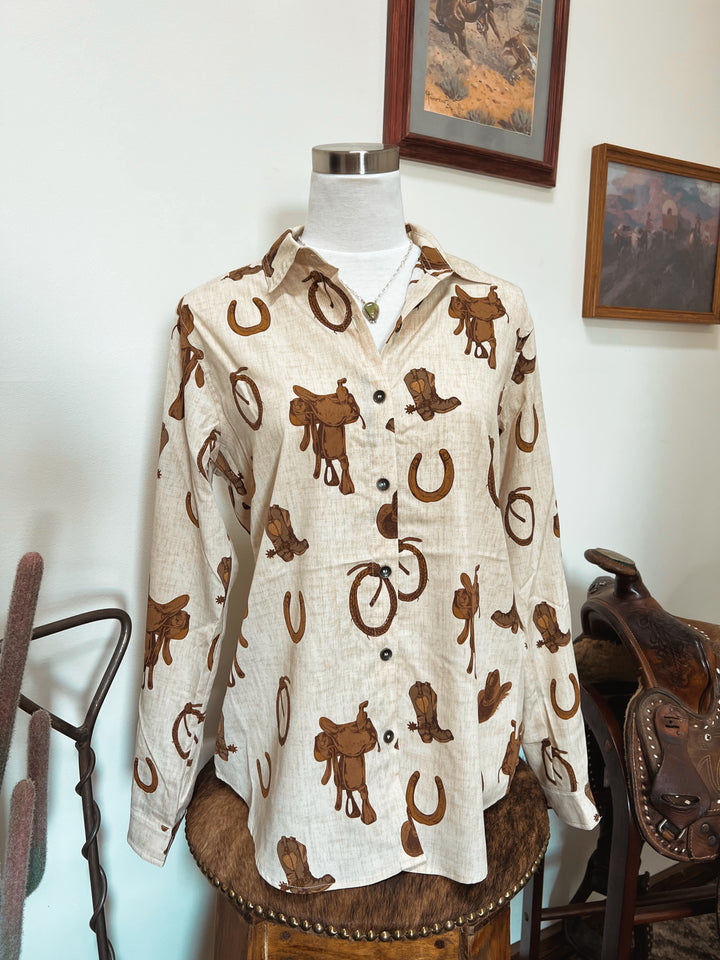 Ariat: Cowboy Tack Button-Up