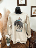 Jack-O-Bronc Crewneck-Sand