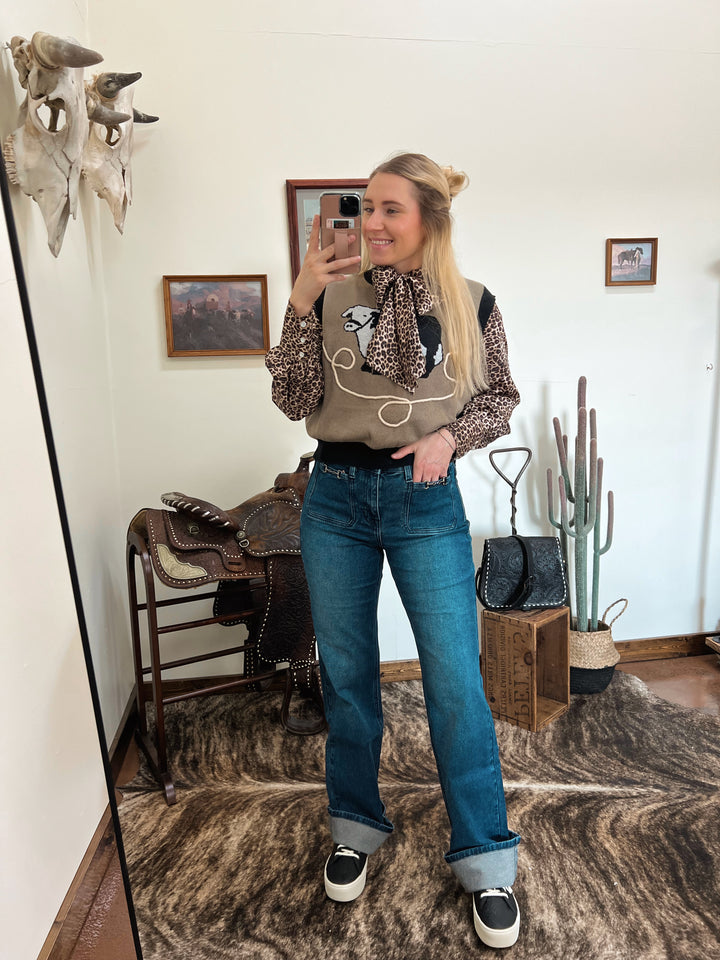 Snaffle Bit Trouser Wide Leg Jeans