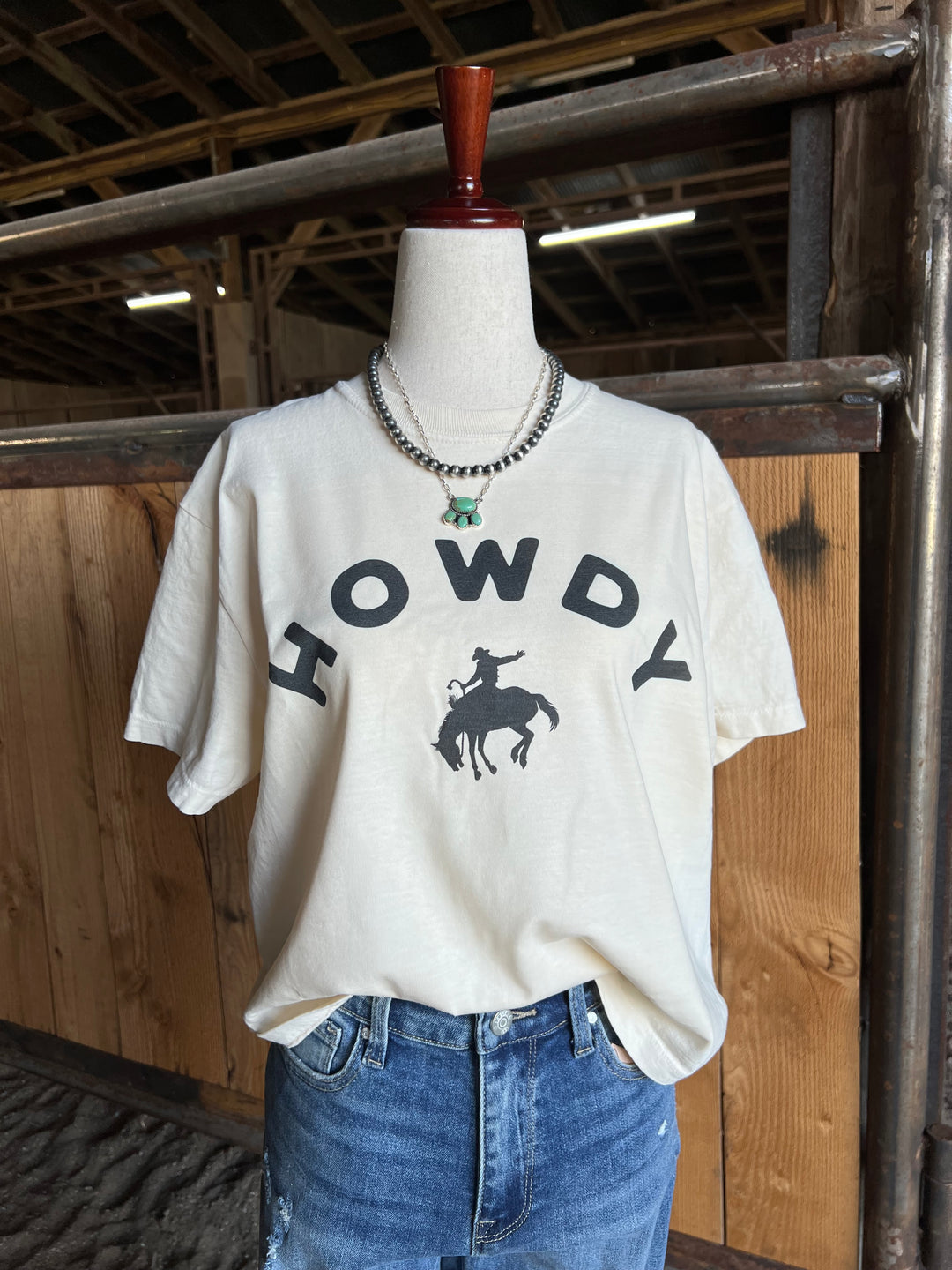Howdy Bronc Box Tee{2 Colors}