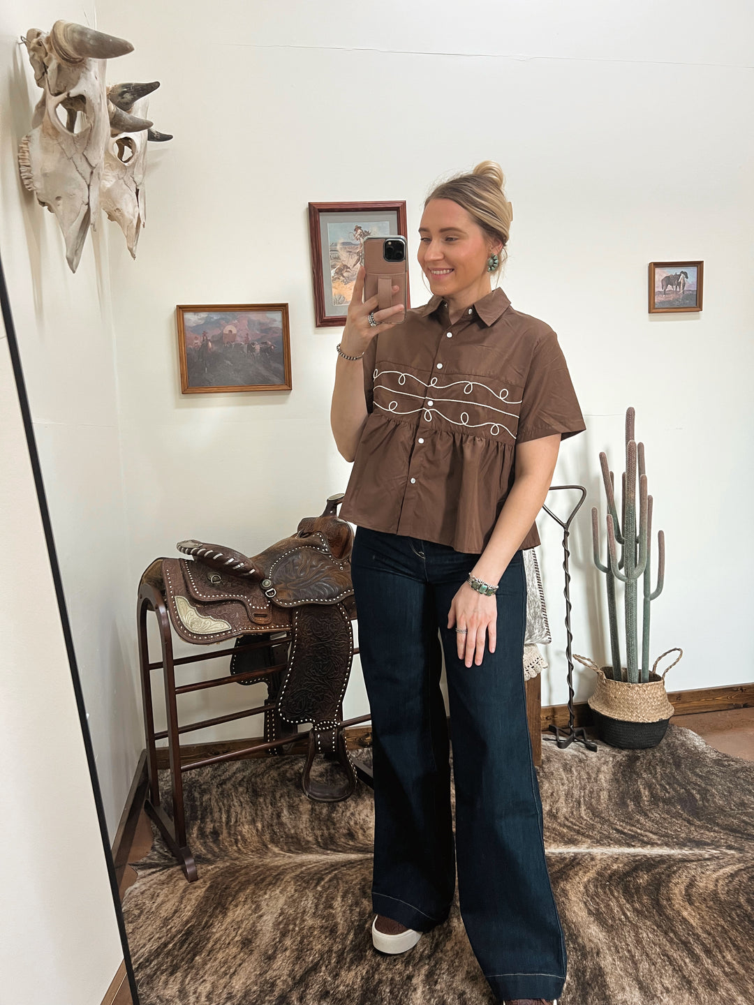 Chocolate Loopty Lou Top