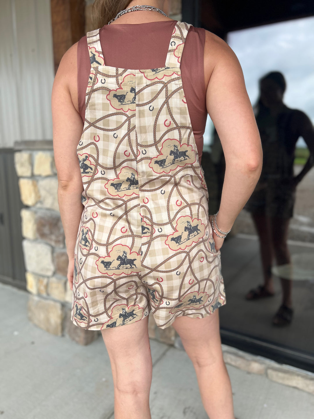 Reata Romper-Gingham