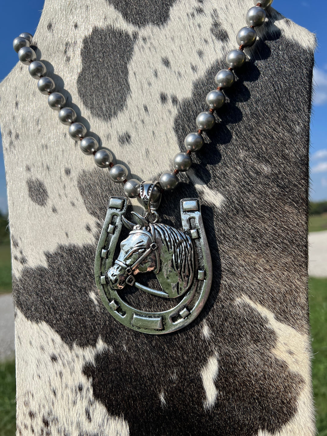 Horse Shoe Statement Necklace