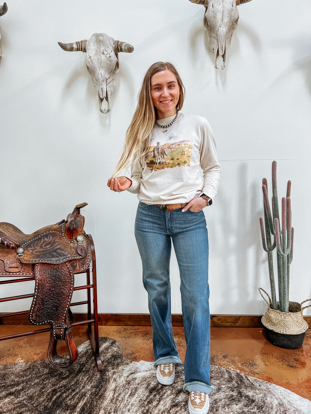 Ranchin' Out West Crewneck