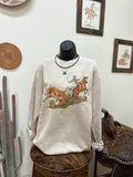 Wild Cow Catcher Crewneck-Natural