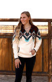 Border Aztec Pullover