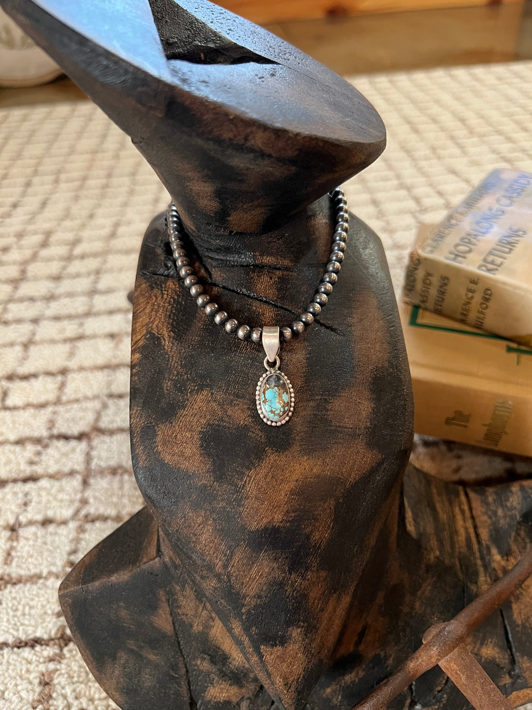 Number 8 Turquoise Pendant