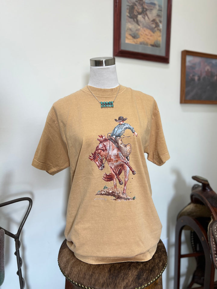 The Cowboy T-Shirt-Mustard