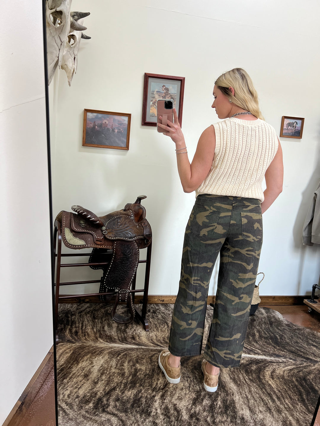 Camo Barrel Jeans