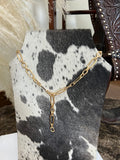 Chunky Gold Lariat Chain