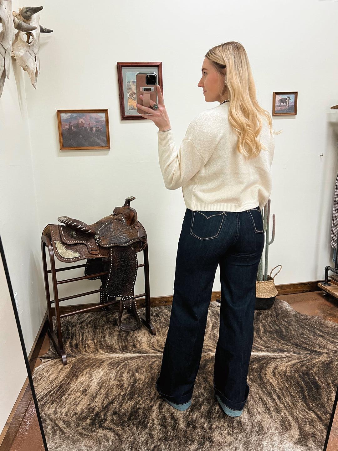Ariat: Veronica Wide Leg Jeans HR