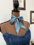 Chambray Smiley Pocket Twilly