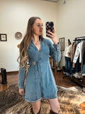 Denim Buckle Dress