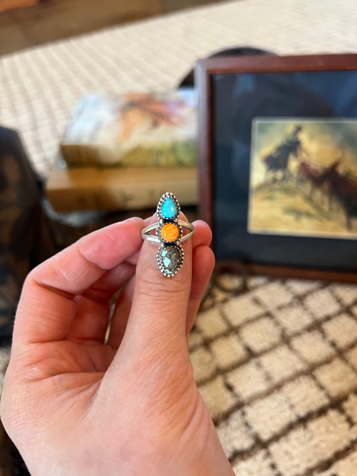 Multi Stone Ring-SIZE 6