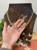 Snaffle Bit Chain Necklace{2 Colors}