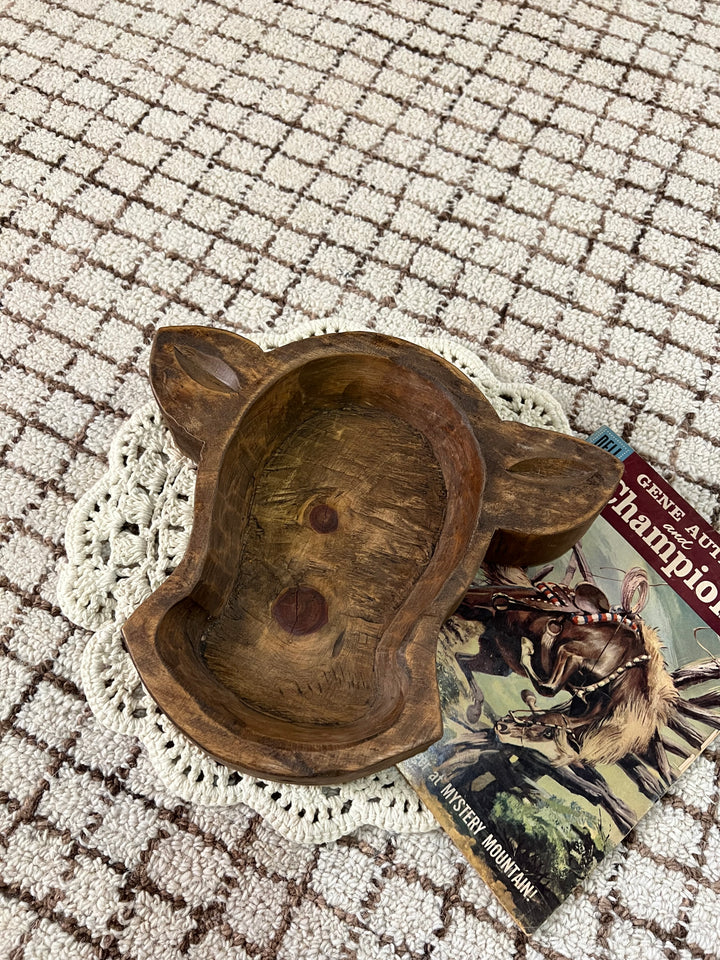 Cow Head Dough Bowl