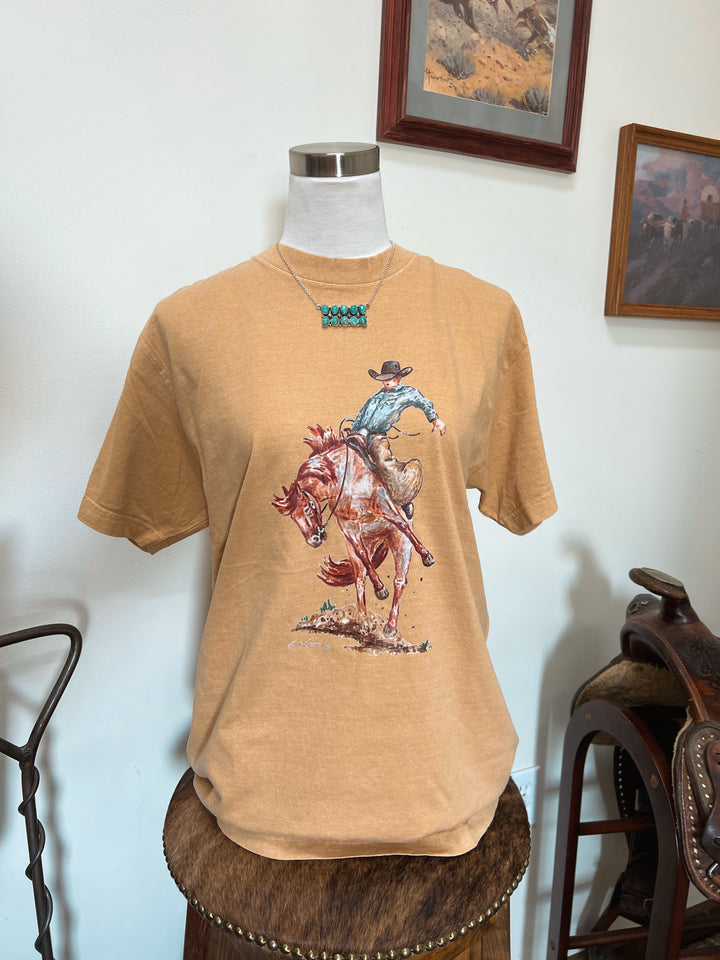 The Cowboy T-Shirt-Mustard