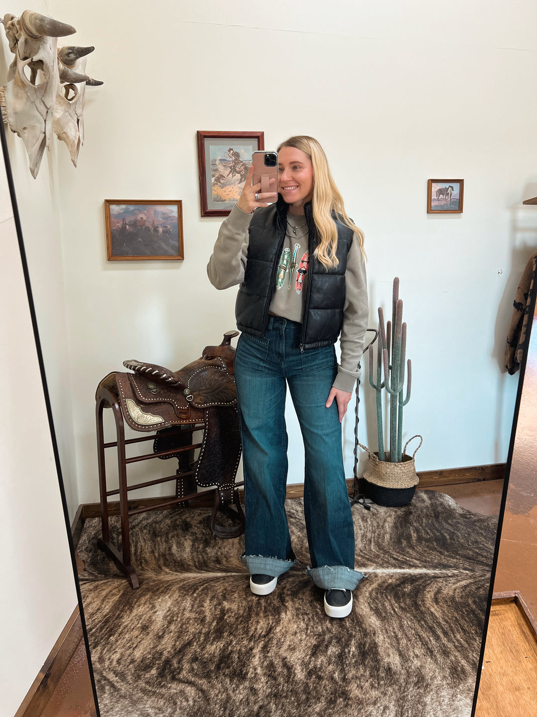 Ariat: Jill Wide Leg Jeans HR