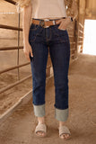 Western Yoke Boot Cut Jeans