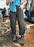 Leopard Barrel Jeans