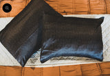 Boot Stitch Satin Pillow Case{2PC}