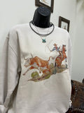 Wild Cow Catcher Crewneck-Natural