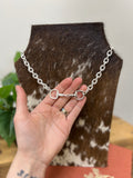 Snaffle Bit Chain Necklace{2 Colors}