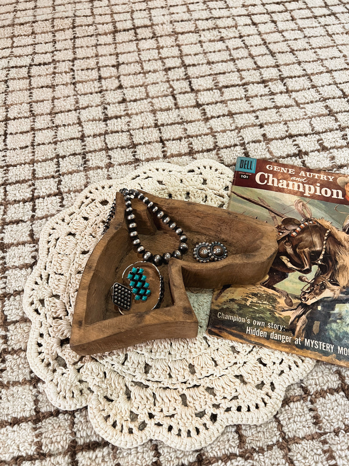 Horse Head Dough Bowl