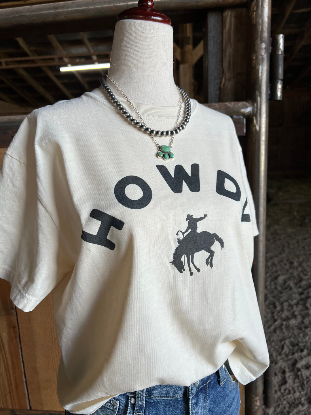 Howdy Bronc Box Tee{2 Colors}