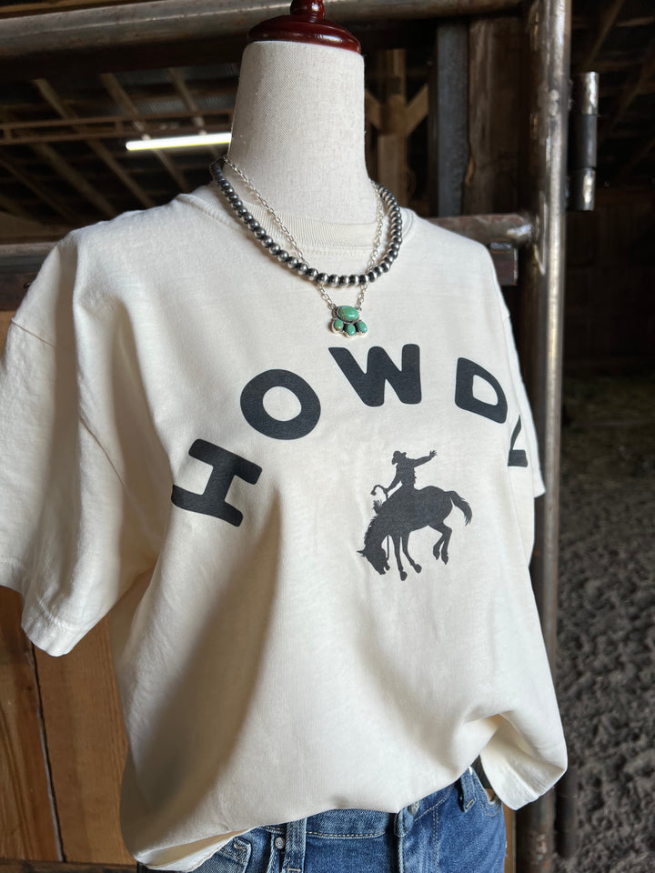 Howdy Bronc Box Tee{2 Colors}