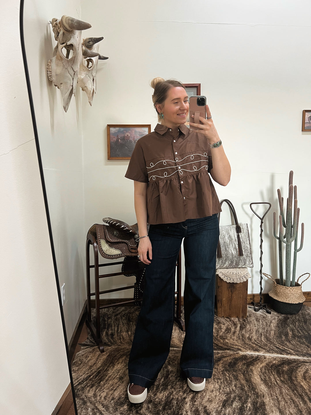 Chocolate Loopty Lou Top