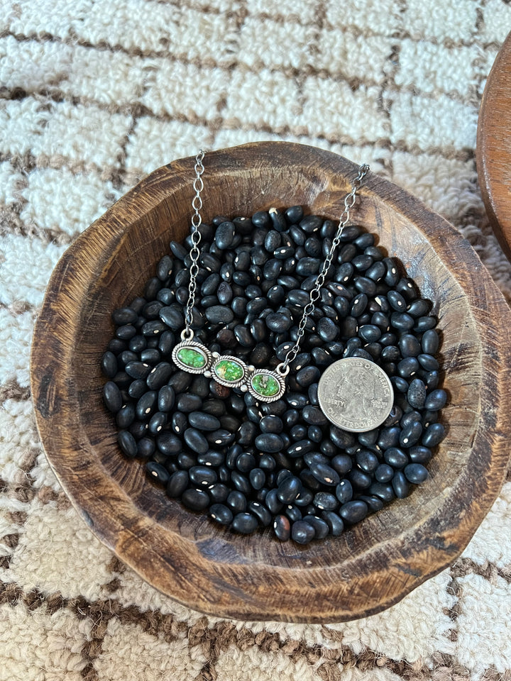 Sonoran Gold 3 Stone Necklace