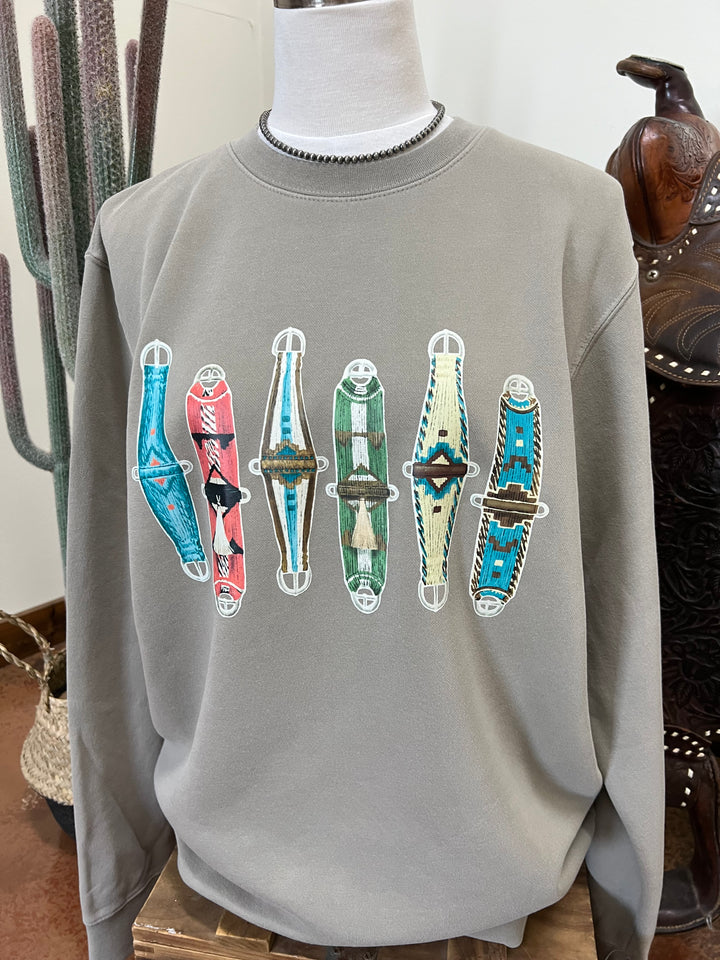 Cinch Em’ Crewneck-Concrete