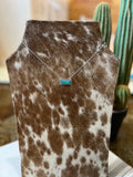 Turquoise Bar Necklace