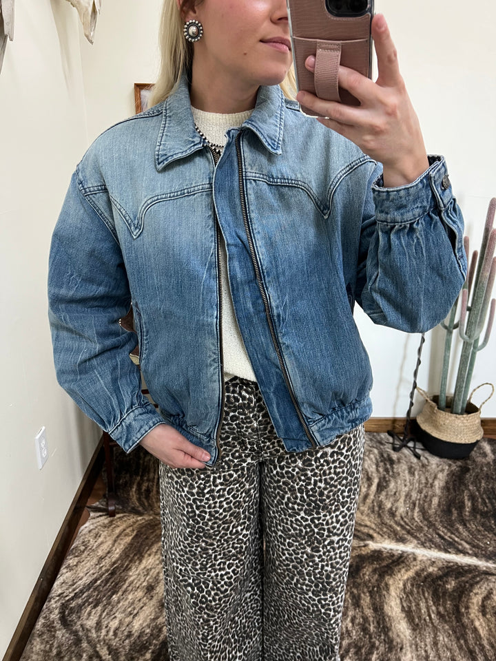 Ariat: Denim Bomber Jacket