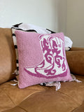 Pink Boots Hook Pillow