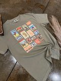 Rodeo Event Matchbook T-Shirt-Khaki