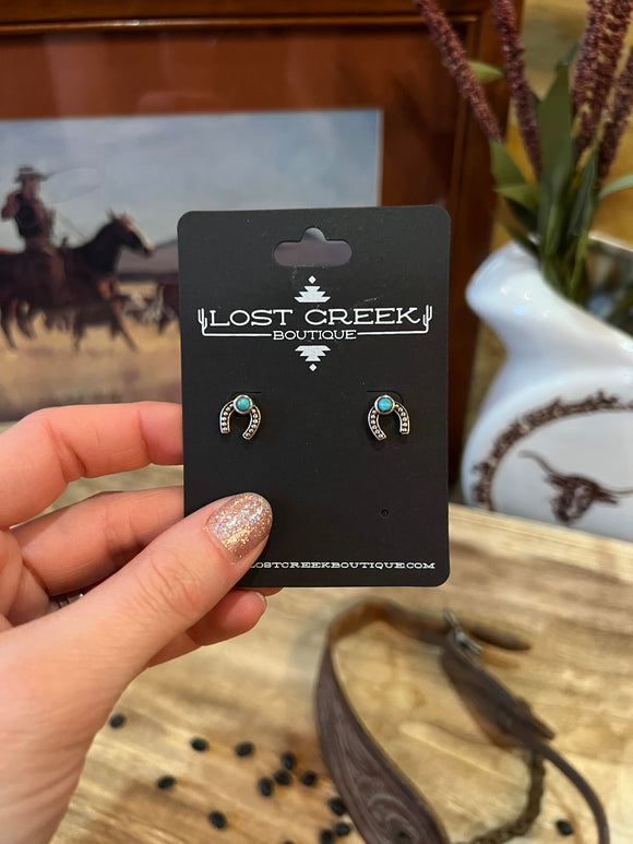 Dainty Horseshoe Earrings
