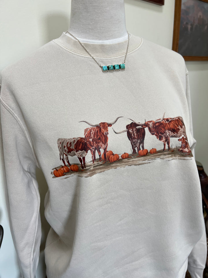 Longhorn Pumpkin Patch Crewneck