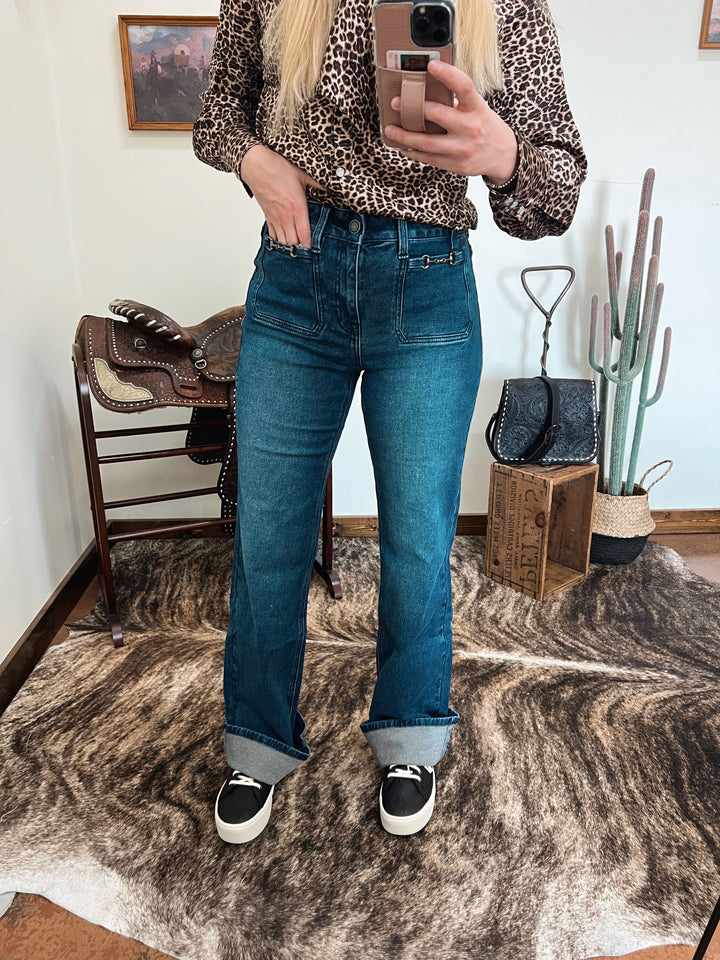 Snaffle Bit Trouser Wide Leg Jeans