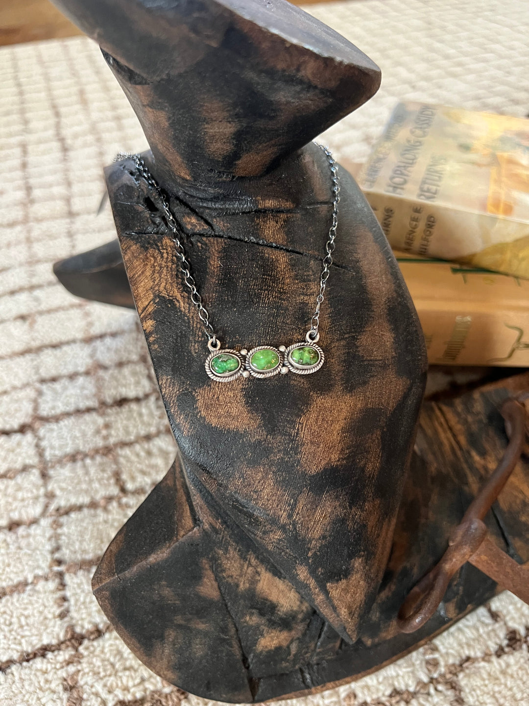 Sonoran Gold 3 Stone Necklace